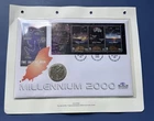 The Isle of Man Triple-Postmarked Millennium Coin Cover & Into Card.