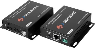 4K HDMI HDBaseT Extender: 230ft (1080P)/130ft (4K), HDCP 2.2, RS232, IR, PoC