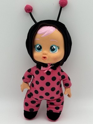  Cry Babies LADY Tiny Cuddles Plush Baby Doll 11  Soft Body Ladybug