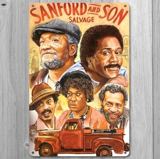 Sanford And Son Salvage 8 x 12 Vintage Novelty Metal Sign Made In USA New!