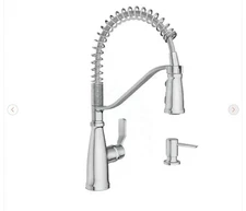 Moen Nolia Chrome One-Handle Pre-Rinse Kitchen Faucet | Silver Spring 87886
