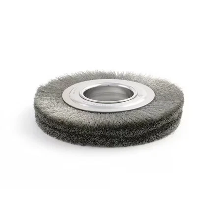 BRUSH RESEARCH BDA7S14 BDA7S14, 7" Dia. Crimped Wire Wheel Brush, .006 SS, 2"