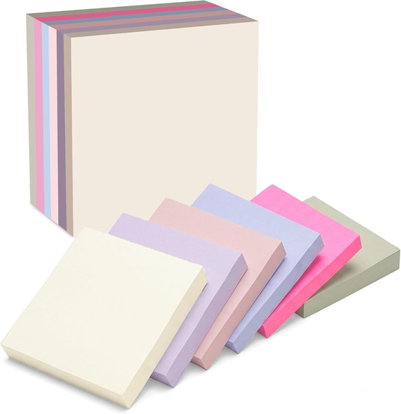 Haftnotizen, 420 Blatt Sticky Notes, 76 X 76 Mm, Rosa Pastell-image