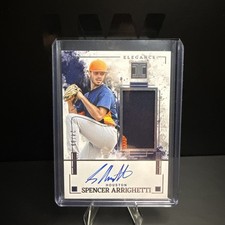 Spencer Arrighetti Impeccable 3 Color Patch/ On Card Auto /99