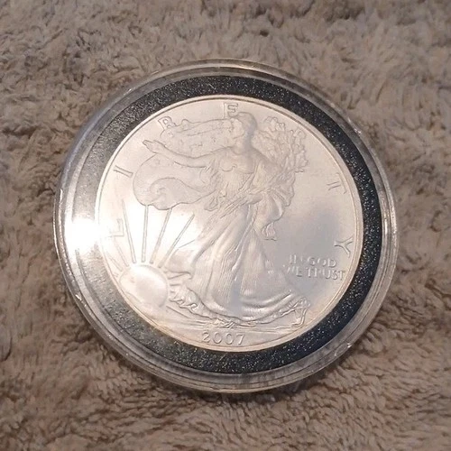 U.S. Mint American Eagle 2007 1 oz Silver .999 Fine $1 Coin Uncertified