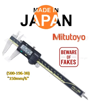 Mitutoyo Japan 500-196-30 150mm/6" Absolute Digital Digimatic Vernier Caliper US