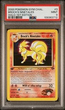 2000 POKEMON GYM CHALLENGE HOLO-1ST EDITION #3 BROCK'S NINETALES PSA 9 on eBay