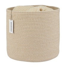 Cotton Rope Basket For Girls Boys Kids 16  X14  Baby Laundry Basket Nursery Bi...