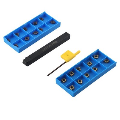 Drehhalter SCLCR 1010H06 + 20 x CCMT060204 Wendeschneidplatten f��r Au?endrehen