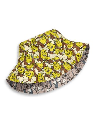 Shrek Mehrfarbiger Reversible Esel und Shrek Bucket Hat Mens