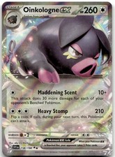 oinkologne pokemon card value Amazon.com: Pokemon - Oinkologne ex 158/198 - Scarlet & Violet - Double  Rare