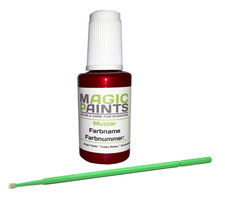 Lackstift Rot Metallic mit 20ml + gratis Lacktupfer