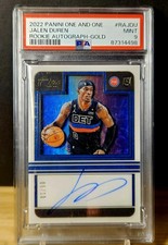2022 Panini One And One Jalen Duren Rookie Autographs RC On Card Auto Gold /10 