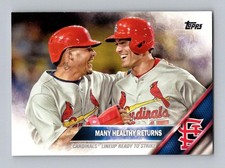 2016 Topps #492 Many Healthy Returns (Yadier Molina / Randal Grichuk) NM