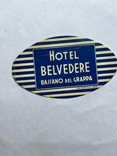Vintage HOTEL BELVEDERE Bassano Del Grappa, Italy 3x3