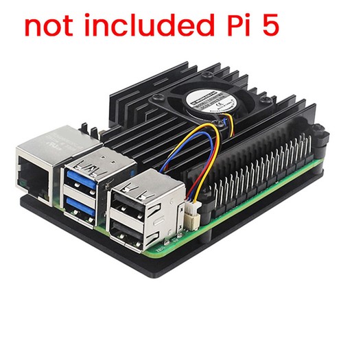 Für 5 GehäUse-Set Aus Aluminiumlegierung mit PWM-LüFter, SchutzhüLle für 4138 - Afbeelding 5 van 9