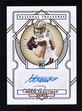 2020 National Treasures Rookie Signatures Purple 47/50 Adam Trautman Auto 0wx2