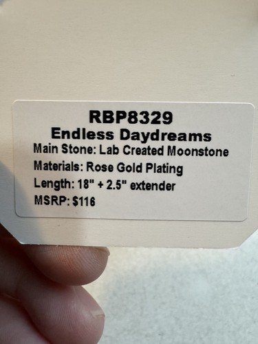 Bomb Party~ENDLESS DAYDREAMS~RBP8329~LC Moostone~Rose Gold Plating Necklace - Picture 4 of 7