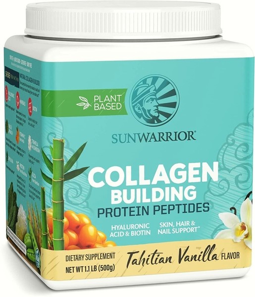Sunwarrior Kollagen Aufbauende Proteinpeptide Tahitianische Vanille, 500 G-image