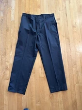 Vintage Red Kap Men's 42 x 30” Gray Flat Front Work Pants Industrial Uniform NEW