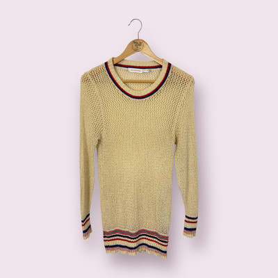 Isabel Marant Etoile Manray Ivory Open Knit Jumper Size 38 (FR40)