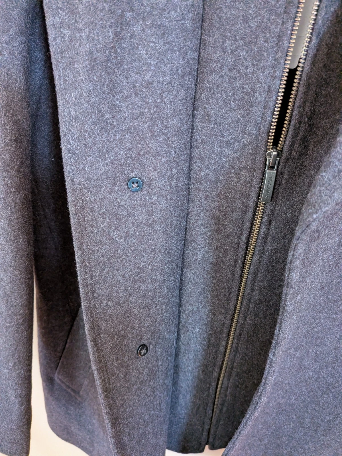 Jos. A. Bank Men’s Wool Blend Quilted Lining Car Coat Jacket Size Small image 4