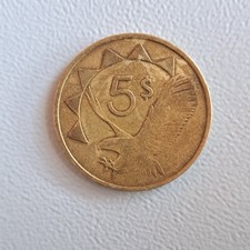 1993 5 Dollar Coin from Namibia (Nice)