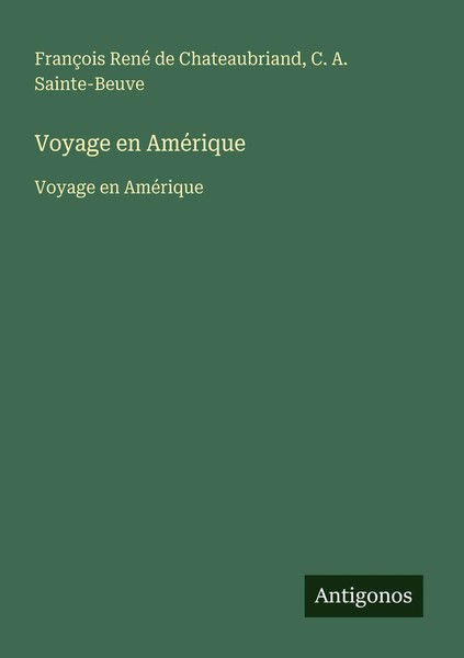 FrançOis René De Chateaubriand (U. A.) | Voyage En AméRique | Taschenbuch (2025)-image