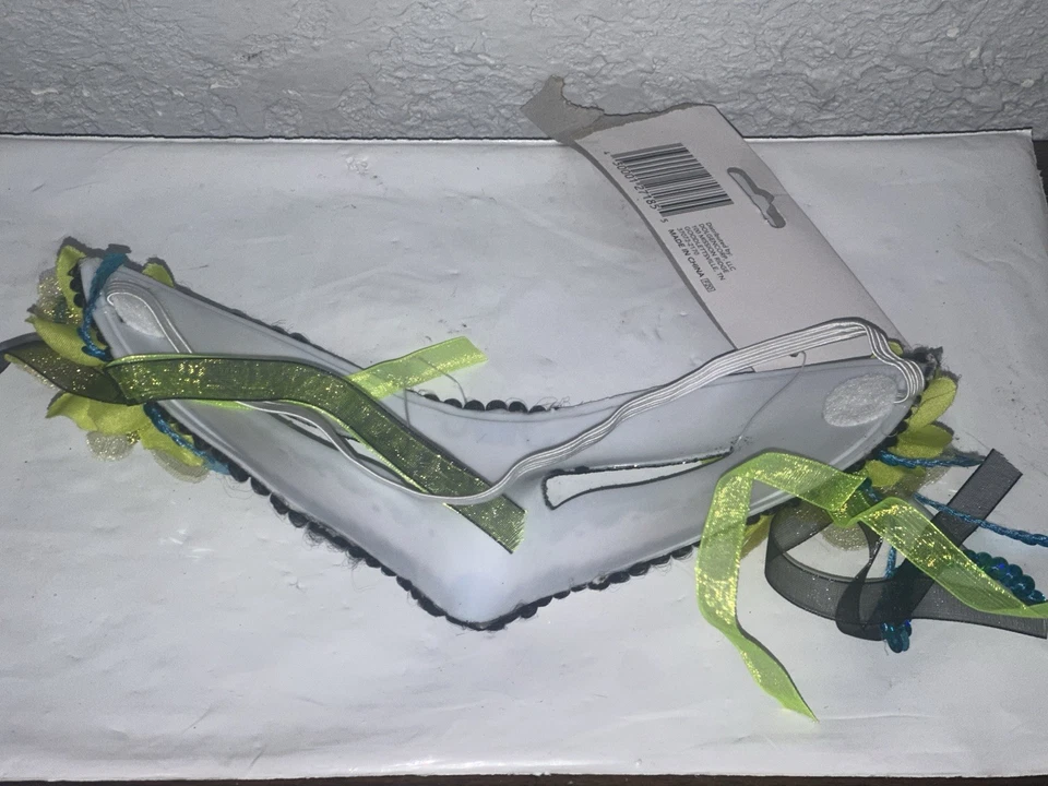 Day of the Dead Mask Dia de los Muertos Masquerade Halloween  Floral - Image 2 of 2