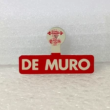 De Muro campaign tab button 1960s vintage unknown election
