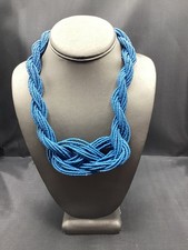 Paparazzi A STANDING OVATION blue SEED BEAD necklace
