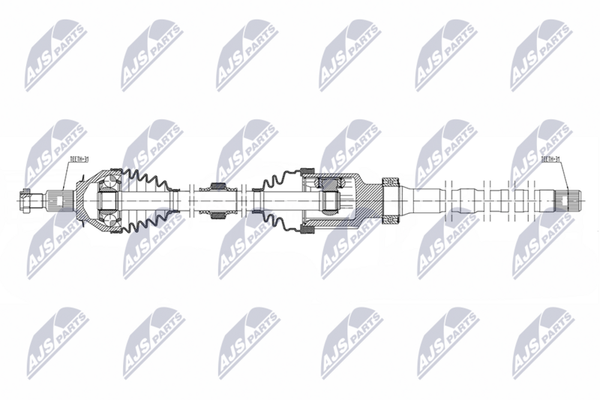 NTY NPW-MZ-136 Antriebswelle Vorne Rechts FüR Mazda-image