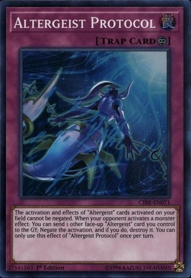 Yu-Gi-Oh! Altergeist Protocol Super Rare CIBR-EN071