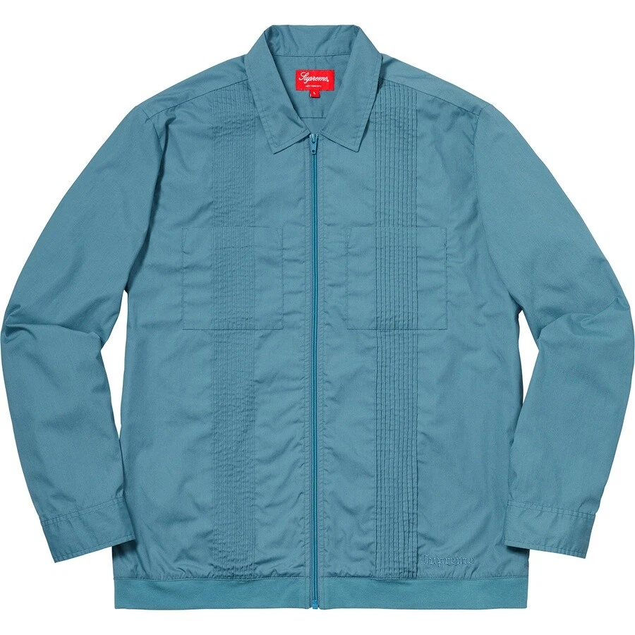 NEUF !! Chemise zippée bleu suprême à broches taille:L