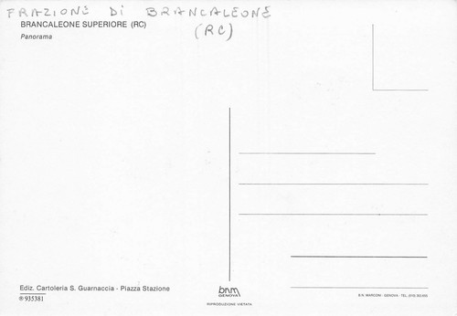 23-103D) BRANCALEONE SUPERIORE PANORAMA REGGIO CALABRIA - Imagen 2 de 2