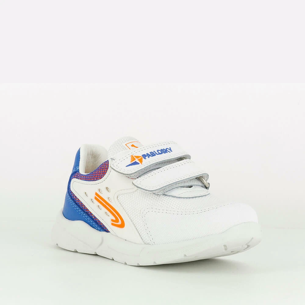 Torello Deportiva Blanca y Azul para Niños y Niñas PABLOSKY -  CanariasKidShoes