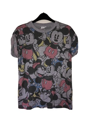 Disney By Primark Mickey Mouse Minnie Mouse Print Tshirt Graphic Tee
