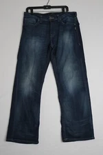 Silver Jeans Co Mens 32x28 (tag 32x30) Dark Wash Bootcut Jeans Stretch Denim
