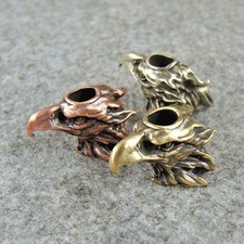 Brass / Copper "Eagle Head" Paracord Beads Knife Bead Lanyard Beads Pendant