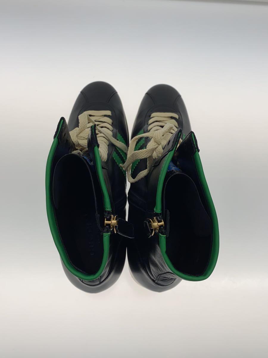 Gucci Adidas 3 Stripe Lace Up Boots 714871Uk7 Blk Leather Gucci Adidas 3 Stripe Lace Up Boots 714871Uk7 Blk Leather