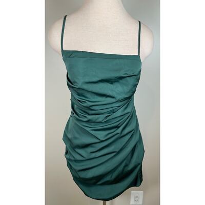 green emerald velvet dress Amanda Uprichard Women's Puzzle Dress, Cucumber, Green, S at Amazon Women's  Clothing store main image 1