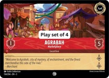 Agrabah - Marketplace ⭕Play Set of 4⭕ 134/204 Lorcana Into the Inklands