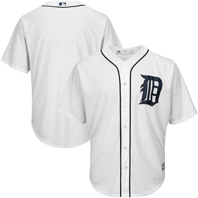 Mens Detroit Tigers Jersey White Home Big & Tall Cool Base Majestic Size 3XT eBay