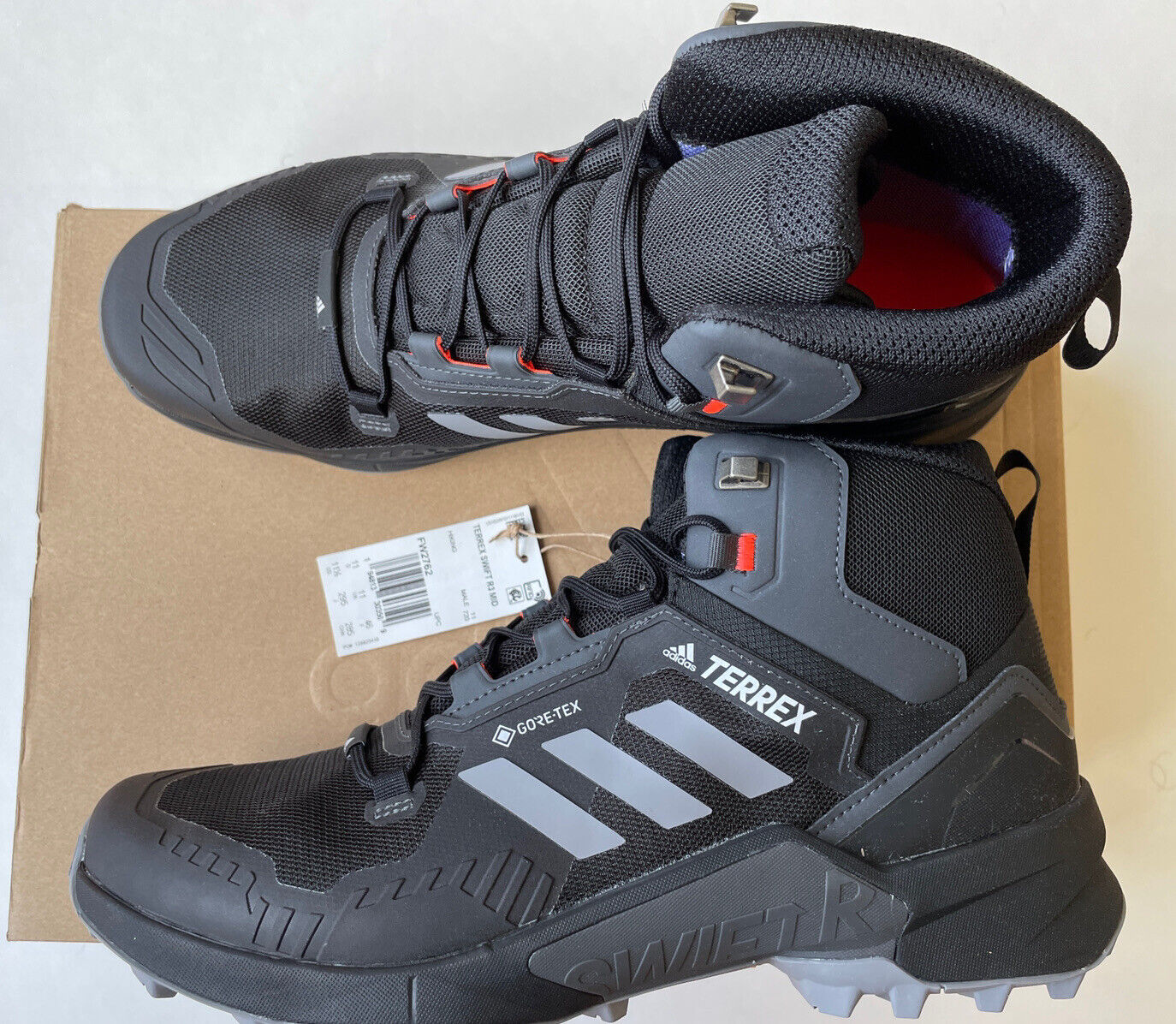 Adidas Terrex Swift R3 Mid GORE-TEX GTX Black Men\'s Hiking Shoes FW2762 Sz  11.5 | eBay