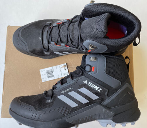 Adidas Terrex Swift R3 Mid GTX Black Men&#039;s Hiking Shoes FW2762 Sz 11.5 | eBay