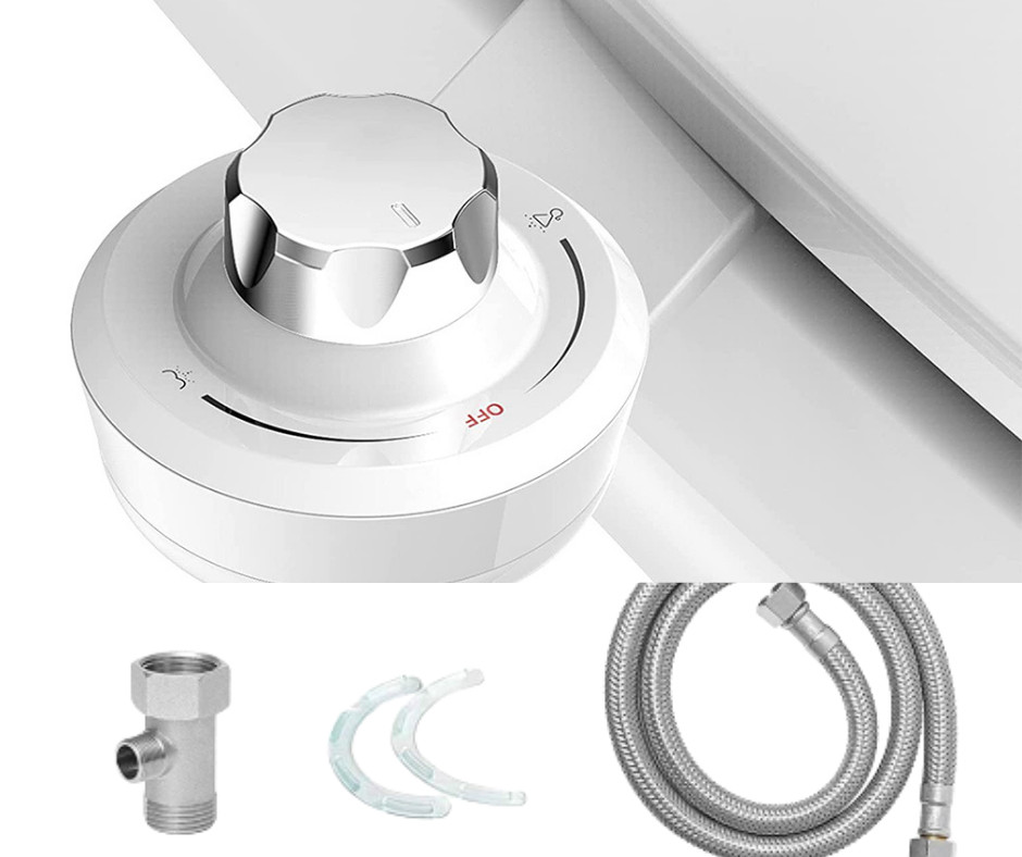 Asiento de inodoro de agua flash bidé no eléctrico aerosol baño