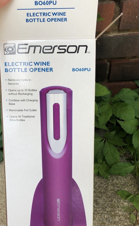 Emerson Electric Wine Bottle Opener B061 Rechargeable NEW OPEN BOX eBay