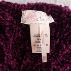 Free People Infinity Scarf Women's Purple Burgundy Chunky Thick Soft Fleece* — photo 2