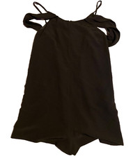 Topshop Black Romper Shorts Women's Juniors Size 6
