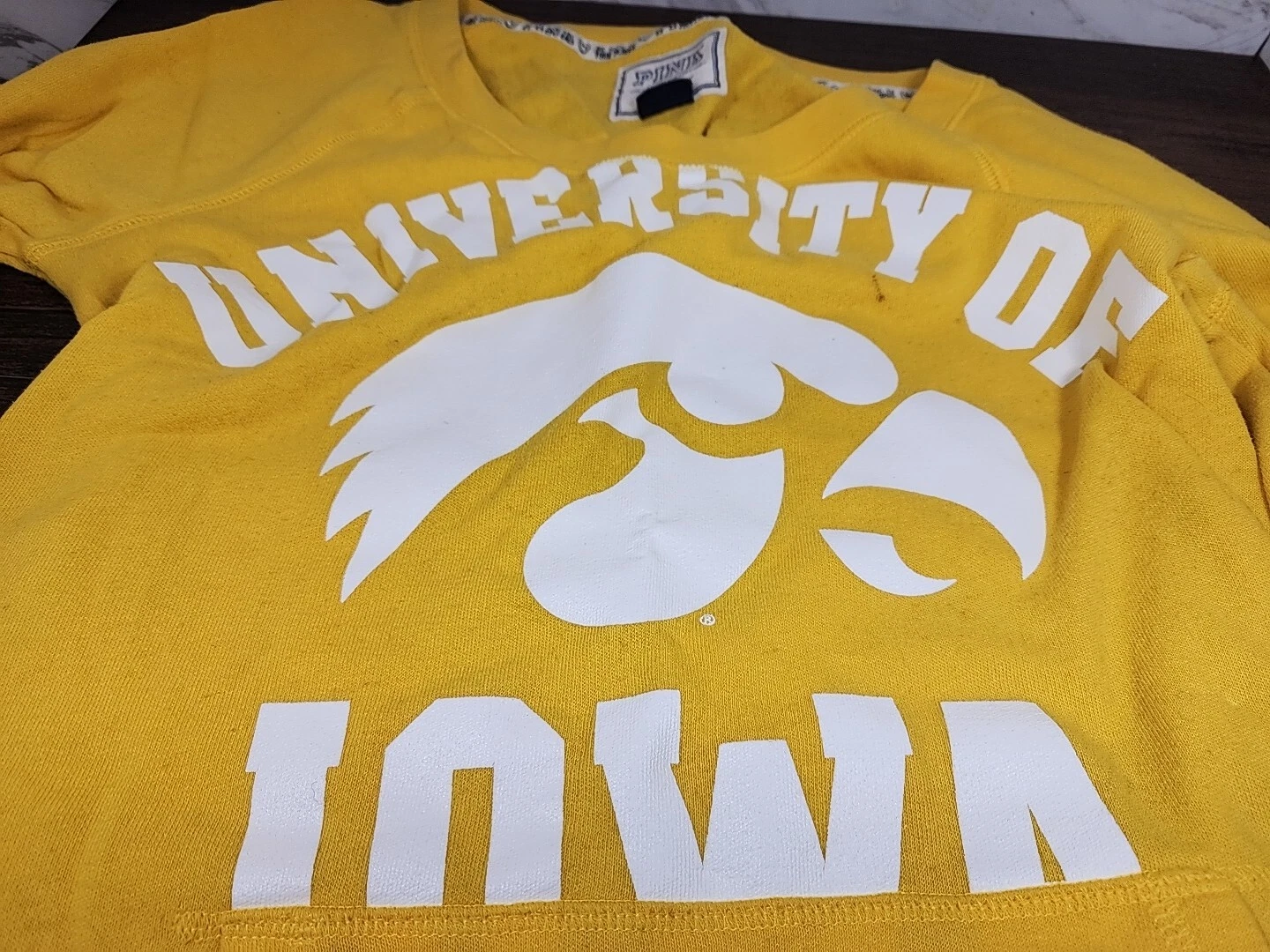 UNDERCOVER ☆Felpa con cappuccio taglia Med donna (Università dell'Iowa) Jones & Mitchell Victoria's Secret☆